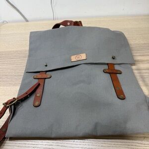 SA Canvas and leather backpack bag Fabulous Unisex